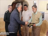 دیدار فرماندار شهرستان شهریار با خانواده شهید عبدی و احمد خوشبختیان آزاده و زندانی سیاسی قبل از انقلاب