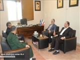 دیدار فرماندار شهرستان شهریار با فرمانده ناحیه مقاومت شهریار
