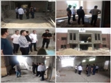 بازدید بخشدار مرکزی از روند ساخت حسینیه و مدرسه خیر ساز در روستای رضی آباد بالا