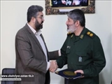دیدار فاتحی نژاد فرماندار شهرستان شهریار با فرماده ناحیه مقاومت سپاه  اندیشه 