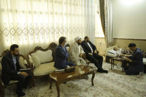 دیدار دکتر قضاتلو با جانباز باقرشهری