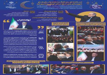 نشریه داخلی استانداری تهران از بخش سوم پنجمین سفر استانی ریاست محترم جمهور به استان تهران