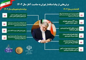 پیام نوروزی مقام عالی دولت در استان تهران در یک نگاه