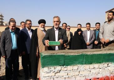 برگزاری آیین خشت گذاری یک باب مدرسه در روستای اورین