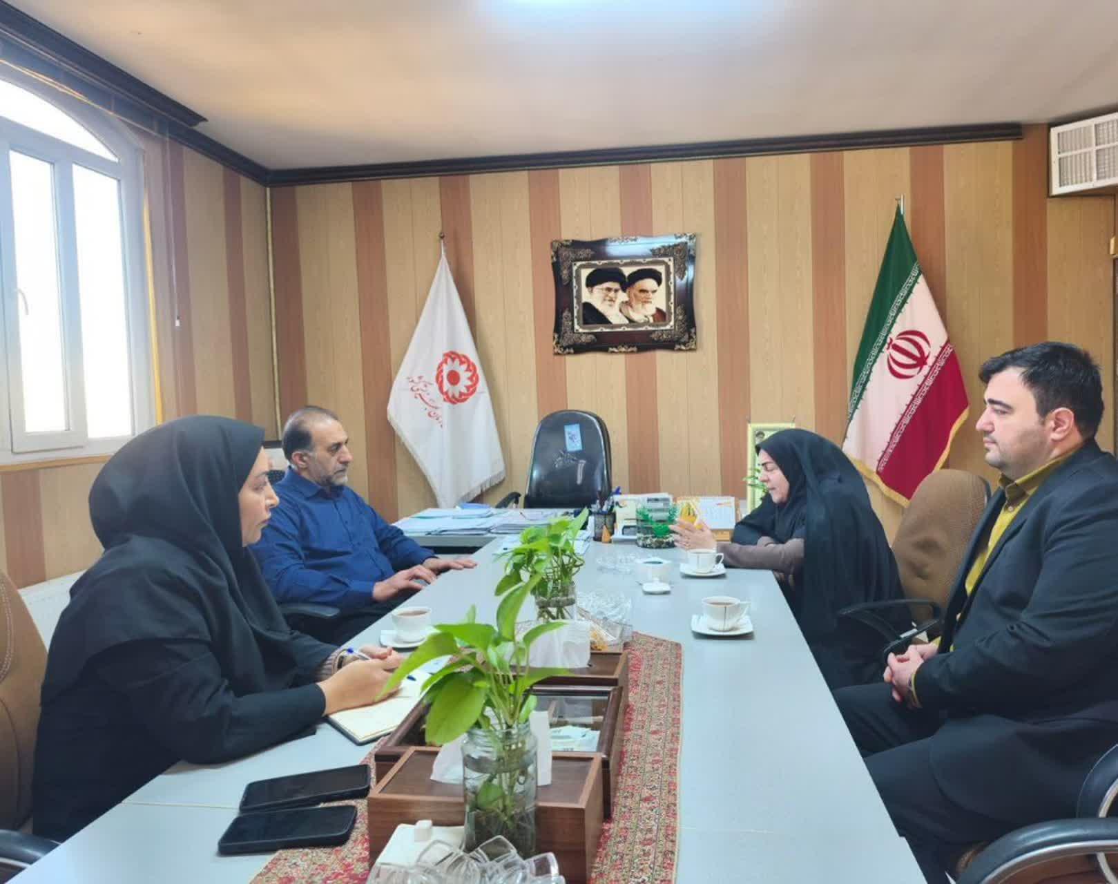 دیدار بخشدار مرکزی ورامین با رئیس اداره بهزیستی شهرستان