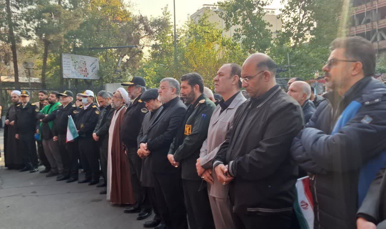 مراسم تشییع پیکرهای پاک ۱۰۰ شهید گمنام دوران دفاع مقدس